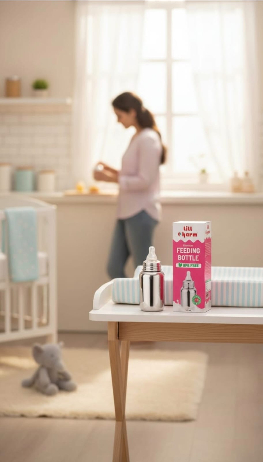 Premium Stainless Steel Feeding Bottle